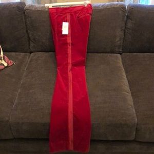Red Velvet Tuxedo Pant
